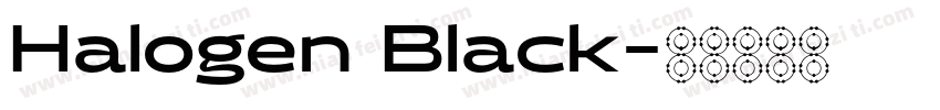 Halogen Black字体转换